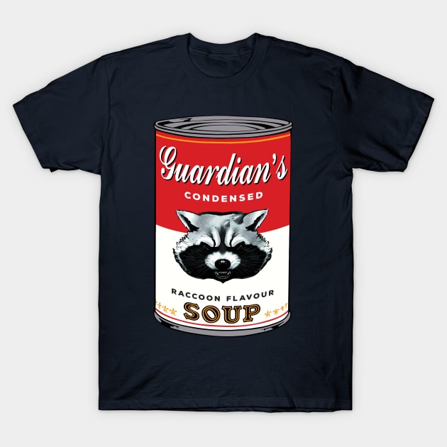 Guardians Of The Galaxy Rocket Raccoon Soup Warhol T-Shirt by Rebus28